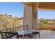 Outdoor patio seating offering views of the desert landscape and distant mountains at 13013 N Panorama Dr # 120, Fountain Hills, AZ 85268