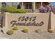 Property address sign with desert landscaping, including cacti and succulents at 13013 N Panorama Dr # 120, Fountain Hills, AZ 85268