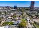 Aerial view showcases the property in a vibrant urban area, highlighting its convenient location at 144 W Palm Ln, Phoenix, AZ 85003