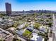 Aerial view showcases the property's location in a vibrant urban neighborhood at 144 W Palm Ln, Phoenix, AZ 85003