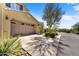 Attached two car garage in neutral colors with automatic door at 18572 N 94Th St, Scottsdale, AZ 85255