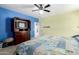 A second view of the bedroom featuring the ceiling fan and private access to ensuite at 21256 E Waverly Dr, Queen Creek, AZ 85142