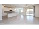 Open concept kitchen, stainless appliances, and island with bar stool seating at 22463 E Rosa Rd, Queen Creek, AZ 85142