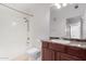 Bathroom with updated vanity and shower-tub combination at 29606 N Tatum Blvd # 121, Cave Creek, AZ 85331