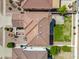 Aerial view of a home with a tile roof, landscaping, and neighborhood at 3144 W Maya Way, Phoenix, AZ 85083