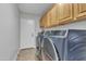 Functional laundry room with modern appliances and ample storage at 3419 E Rosa Ln, Gilbert, AZ 85297