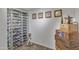 Well-stocked wine cellar featuring a large wine rack and decorative accents at 3419 E Rosa Ln, Gilbert, AZ 85297