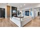 Spacious living room with hardwood floors, sleek fireplace, and modern decor at 4606 S Ferric --, Mesa, AZ 85212