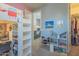 Bedroom with a lofted bed, a desk, and carpeted floors at 560 S 197Th Ave, Buckeye, AZ 85326