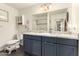 Bathroom featuring a double sink vanity with marble countertops, and modern fixtures, offering a functional and stylish space at 825 W 12Th St, Tempe, AZ 85281