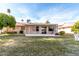 Expansive backyard with covered porch perfect for enjoying the outdoors and entertaining guests at 10420 W Tropicana Cir, Sun City, AZ 85351