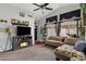 Cozy living room featuring a fireplace and comfortable seating, perfect for relaxing at 10515 W Pasadena Ave, Glendale, AZ 85307