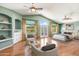 Stunning main bedroom with vaulted ceiling, bright natural light, seating area, and outside views at 1334 E Voltaire Ave, Phoenix, AZ 85022