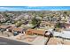 An aerial view of the neighborhood shows single-Gathering homes with pools at 1604 W Kerry Ln, Phoenix, AZ 85027