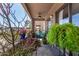 Cozy covered patio featuring comfortable seating and decorative plants, perfect for outdoor relaxation at 16657 E Gunsight Dr # 181, Fountain Hills, AZ 85268