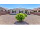 Open backyard with gravel and a neatly trimmed plant at 22854 E Pummelos Rd, Queen Creek, AZ 85142