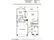 Floor plan view of home layout, including bedrooms, bathrooms, kitchen, garage, and patio at 4542 E Carob Dr, Gilbert, AZ 85298