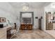 Office space boasting tile flooring, a chandelier, and a large window for ample natural light at 7195 E Canyon Wren Dr, Gold Canyon, AZ 85118