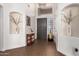 Bright entryway featuring tile floors, decorative niches, and a chandelier at 9420 E Plata Ave, Mesa, AZ 85212