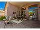 Covered patio featuring neutral colored furniture, and tiled flooring at 9420 E Plata Ave, Mesa, AZ 85212