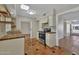 Beautifully updated kitchen with stainless steel appliances and a tile backsplash at 13808 N Silverbell Dr, Sun City, AZ 85351