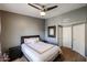 Cozy bedroom with neutral paint colors and ample closet space at 16825 N 14Th St # 34, Phoenix, AZ 85022