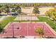 Birds eye view of outdoor recreational facilities, including a sand volleyball court, a basketball court, and more at 3890 S Star Canyon Dr, Gilbert, AZ 85297