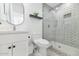 Well-designed bathroom with a modern shower, vanity, and tiled floor at 92 N Palm St, Gilbert, AZ 85234