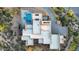 From above, experience this architecturally pleasing desert home with a gorgeous pool, designed for luxury living at 10354 E Celestial Dr, Scottsdale, AZ 85262