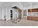 Modern hallway showcases sleek glass partitions and elegant finishes connecting living spaces at 10354 E Celestial Dr, Scottsdale, AZ 85262