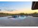 Sparkling pool with serene desert views perfect for relaxation and recreation at 10354 E Celestial Dr, Scottsdale, AZ 85262