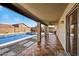 Inviting covered patio featuring a pool and gazebo at 10778 W Via Del Sol --, Peoria, AZ 85373