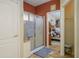 Clean bathroom featuring a glass-enclosed shower and neutral tones at 17637 W Browning Dr, Surprise, AZ 85374