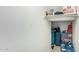 This storage area offers a place for luggage and everyday items at 1926 W Busoni Pl, Phoenix, AZ 85023