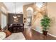 Elegant living and dining areas with high ceilings, hardwood floors, and lots of natural light at 2741 N 137Th Ave, Goodyear, AZ 85395
