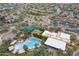 Aerial view of Aviano community center, pool, basketball court, and tennis courts at 3822 E Tracker Trl, Phoenix, AZ 85050