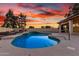 Inviting backyard pool and spa area, perfect for relaxation and outdoor enjoyment at 3861 S Acacia Ct, Chandler, AZ 85248