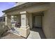 The front of the house showcasing a welcoming porch with a welcome sign at 40866 W Sanders Way, Maricopa, AZ 85138