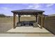 Outdoor gazebo offers ample seating in a cozy setting at 40866 W Sanders Way, Maricopa, AZ 85138