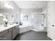 Bright bathroom features dual vanity, soaking tub, and walk-in shower at 5448 E Windstone Trl, Cave Creek, AZ 85331
