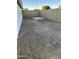 Empty backyard showcasing a blank canvas for landscaping or outdoor activities at 6201 W Acoma Dr, Glendale, AZ 85306