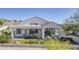 Beautiful backyard with patio, lawn, and mountain views perfect for outdoor entertaining at 6334 E Viewmont Dr # 29, Mesa, AZ 85215