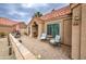 Relaxing patio features comfortable seating and beautiful desert landscaping and a great place to unwind at 657 N Marble St, Gilbert, AZ 85234