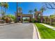 Attractive gated entrance to the community with manicured landscaping at 7380 E Turquoise Ave, Scottsdale, AZ 85258