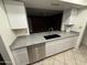 Modern kitchen features granite counters, stainless steel dishwasher, and white cabinets at 10014 N 44Th Dr, Glendale, AZ 85302