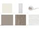 Selection of interior design samples, including flooring, paint, and hardware options for a personalized touch at 17960 W Long Lake Rd, Goodyear, AZ 85338