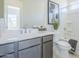Clean bathroom featuring modern fixtures, ample counter space, and neutral colors at 17966 W Long Lake Rd, Goodyear, AZ 85338