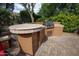 Built-in outdoor kitchen with BBQ and counter provides space for outdoor prep work at 26293 W Runion Ln, Buckeye, AZ 85396