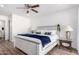 Bright main bedroom featuring a ceiling fan, comfortable furnishings, and a serene atmosphere at 624 E Laguna Dr, Tempe, AZ 85282