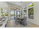 Elegant dining room with contemporary furnishings and abundant natural light at 7705 E Doubletree Ranch Rd # 21, Scottsdale, AZ 85258